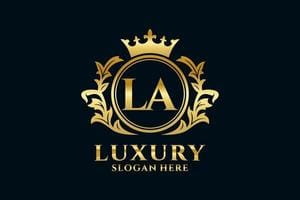 Logo LA gold luxury in los angeles